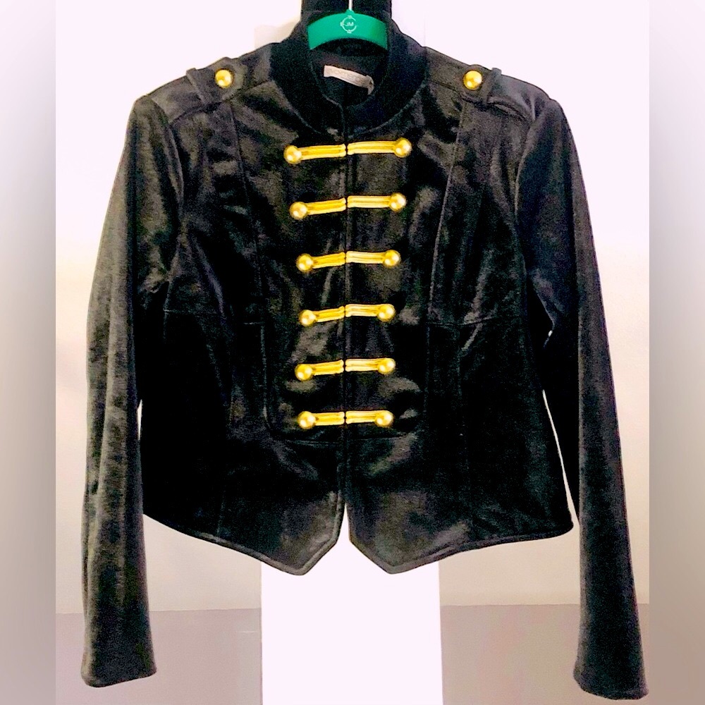 Eva Mendes Black Military Statement Petite Jacket - Picture 8 of 8